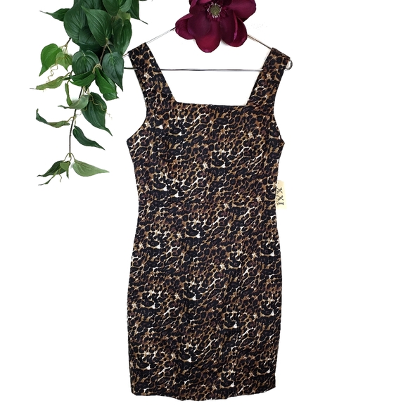 NWT Forever 21 Leopard Print Mini Dress Medium - Picture 6 of 6
